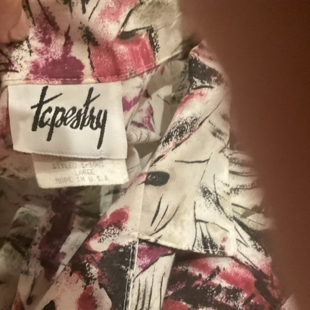 Ladies floral print blouse Size Large - Picture 3 of 4